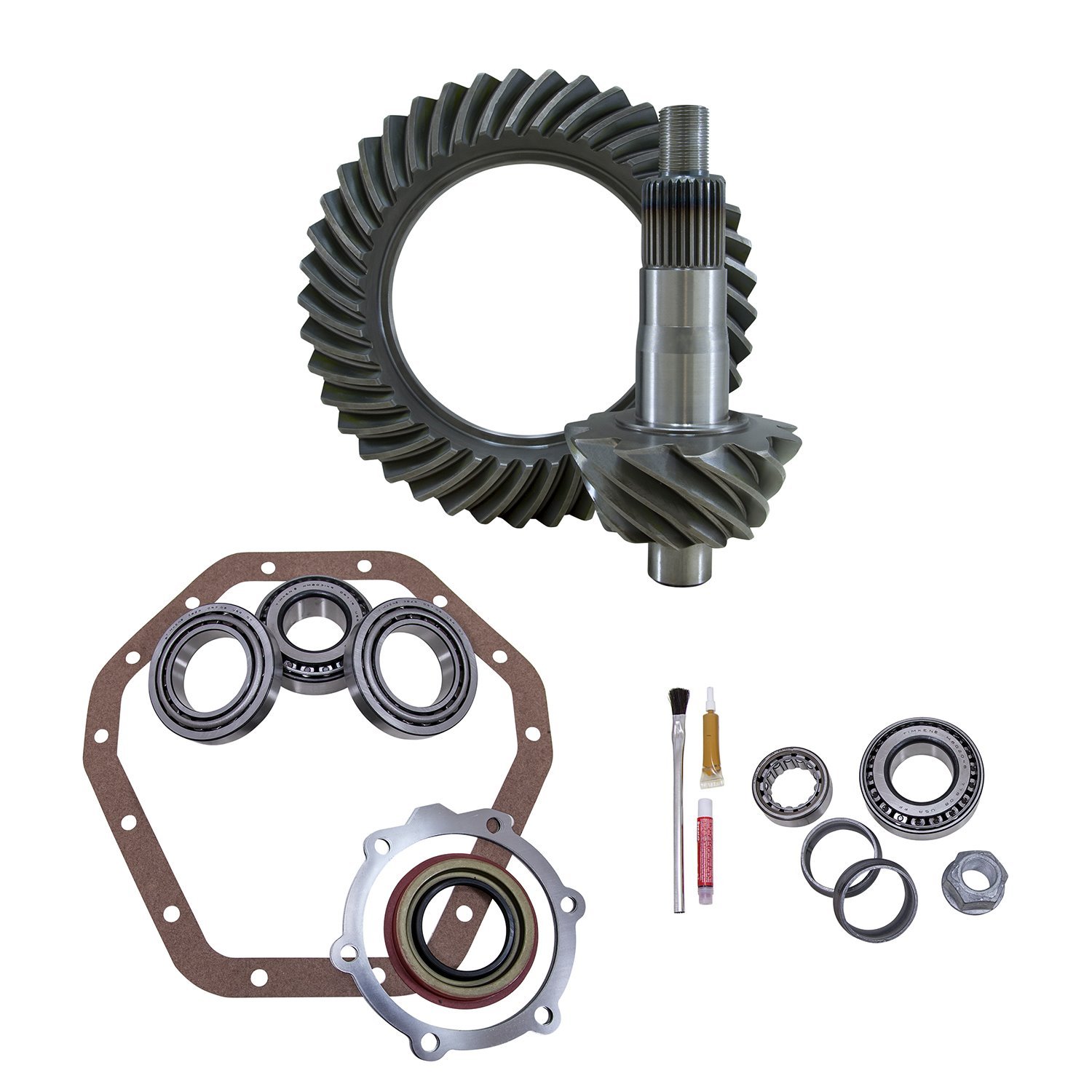 GM14B1004 Ring & Pinion w/Installation Kit Bundle for 1967-1988 GM Trucks, SUVs 14-Bolt GM Differential [4.11 Ratio]