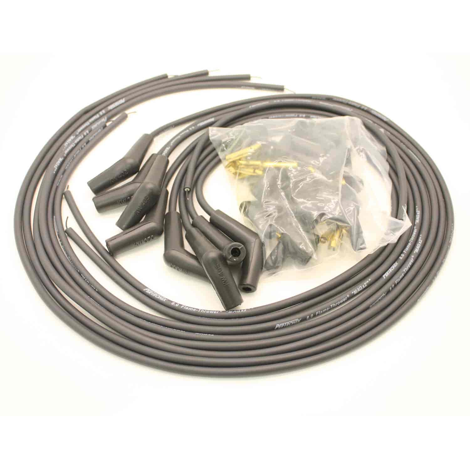 PerTronix 808490 Flame-Thrower Spark Plug Wires 8 cyl 8mm Universal 90 –  Pertronix