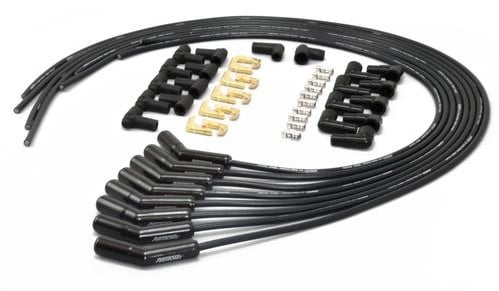 Pertronix 828215HT Universal Spark Plug Wires: Ceramic Boot, High  Temperature, 45 Degree Black Boot, 8 mm, Black
