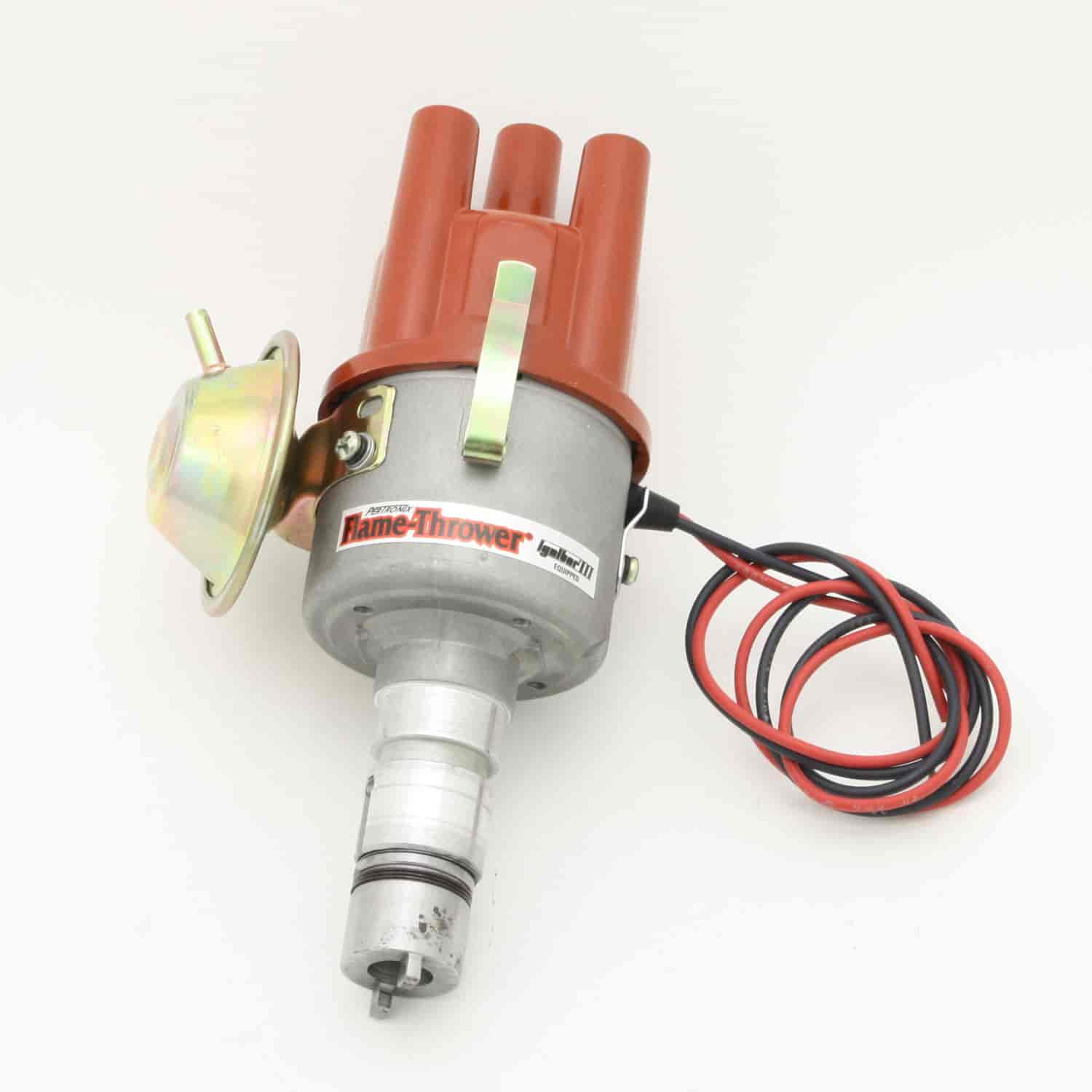 PerTronix D7181504 Flame-Thrower Electronic Distributor Cast Alfa Romeo Plug and Play with Ignitor III Vacuum Advance