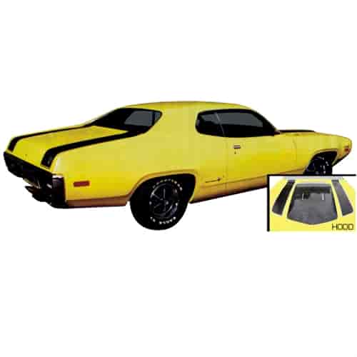 Hood and Deck Stripe Kit for 1972 Plymouth