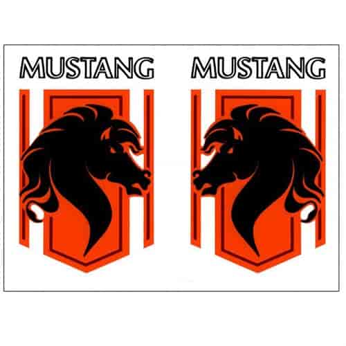 Mustang Stallion Fender Decals for 1976 Ford Mustang
