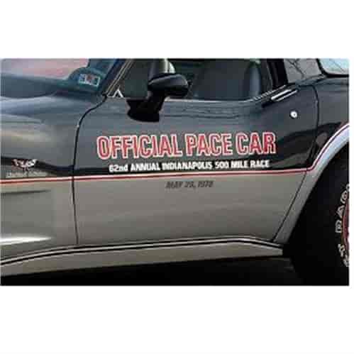 Indy 500 Pace Car Door Decal Kit for