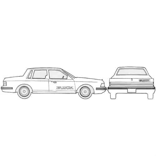 Gran Sport Decal Kit for 1986 Buick Century