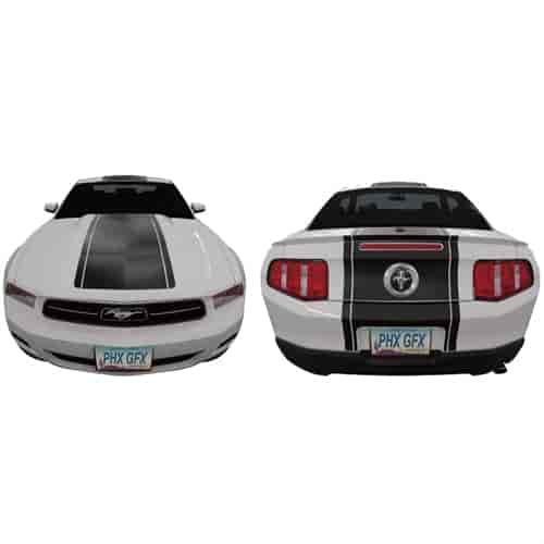 OEM-Style Racing Stripe Kit for 2010-2012 Mustang w/Hood Scoop