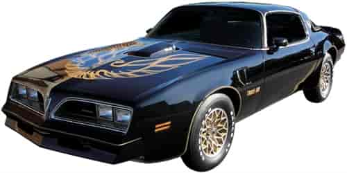 Black Special Edition Decal Kit German Style for 1976-1978 Pontiac Firebird Trans Am