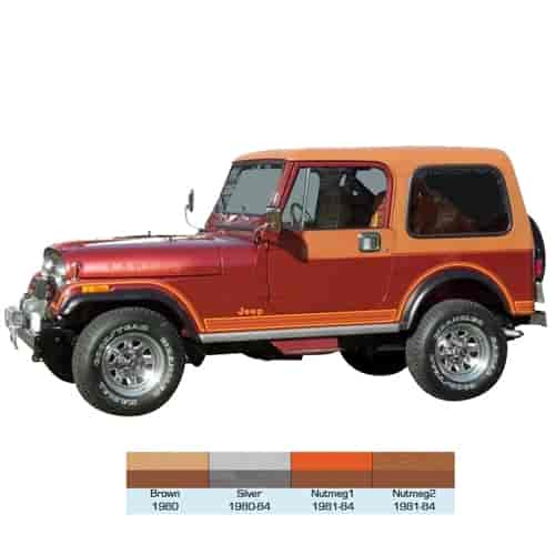 Laredo Decal and Stripe Kit for 1980-1984 Jeep