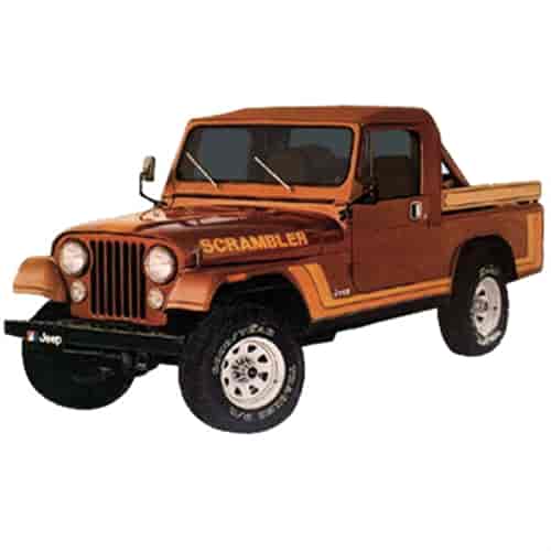 Scrambler Decals and Stripes Kit for 1981-1982 Jeep