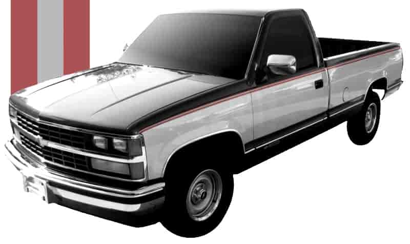 Body Stripe Kit 1988-1994 Chevy or GMC Full Size Truck