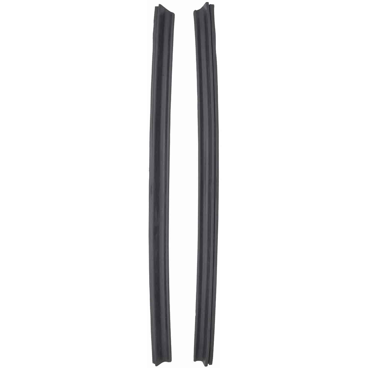 Steele Quarter Window Vertical Weatherstrips 1963-1964 Pontiac Bonneville/Catalina 4-Door Hardtop