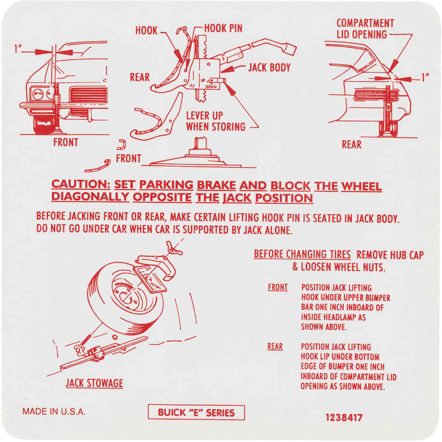 Decal 71 Riviera Jack Instruction