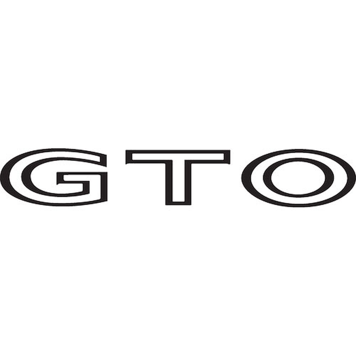 Decal 68-73 GTO Body GTO Black