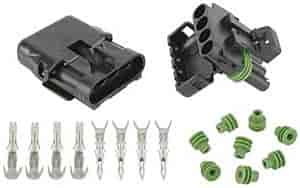 Weatherpack Connector Kit (1) Male, (1) Female, Terminals