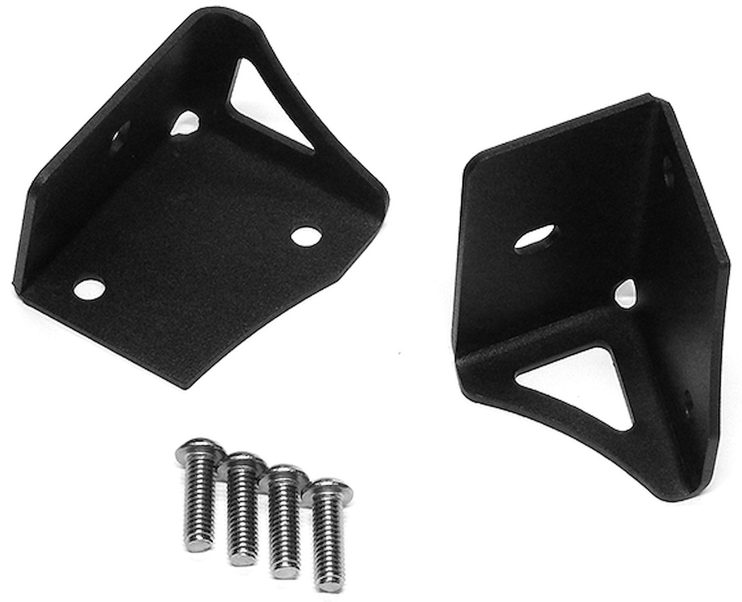 Lower Windshield LED Light Mounts for 2 to 4 in. Lights 1997-2006 Jeep Wrangler TJ, LJ 4WD