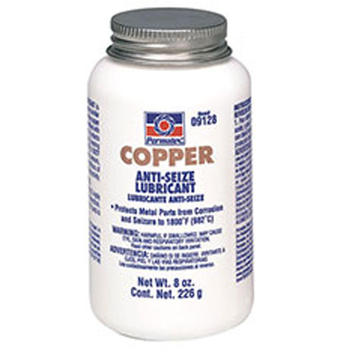 Copper Antiseize Lubricant 8oz Brush-top Bottle