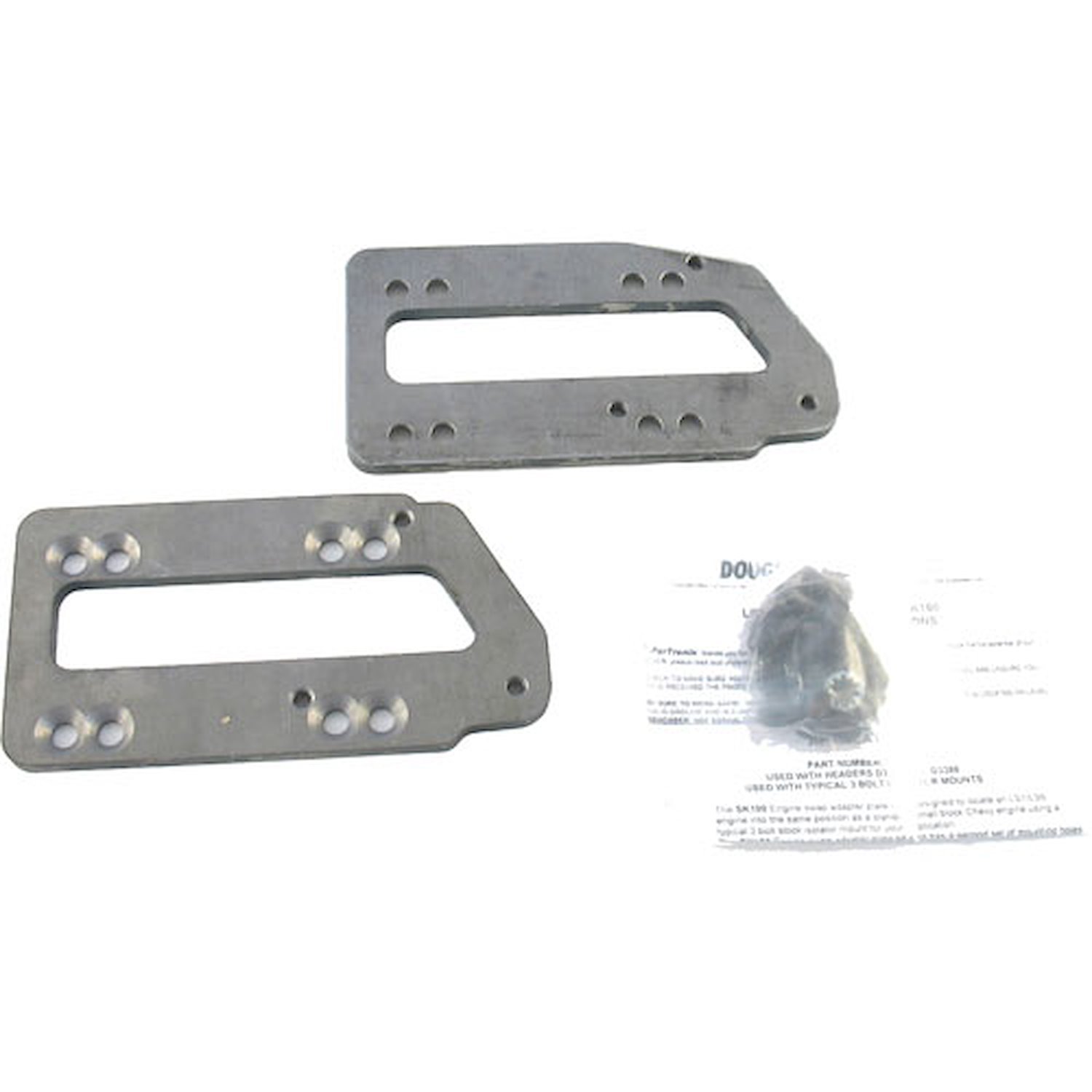 Doug's Headers SK100: Motor Mount Adapter Plate Kit 1964-1974 Buick/Chevy/ Pontiac LS1 4.8/5.3/6.0L - JEGS