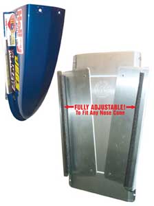 Dragster Nose Cone Holder 10" W x 16.125" H x 1.75" D