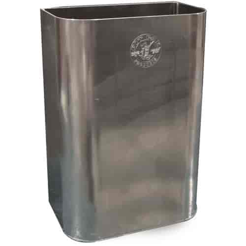 Aluminum Trash Bin 11.5" W x 16" H x 6.75" D