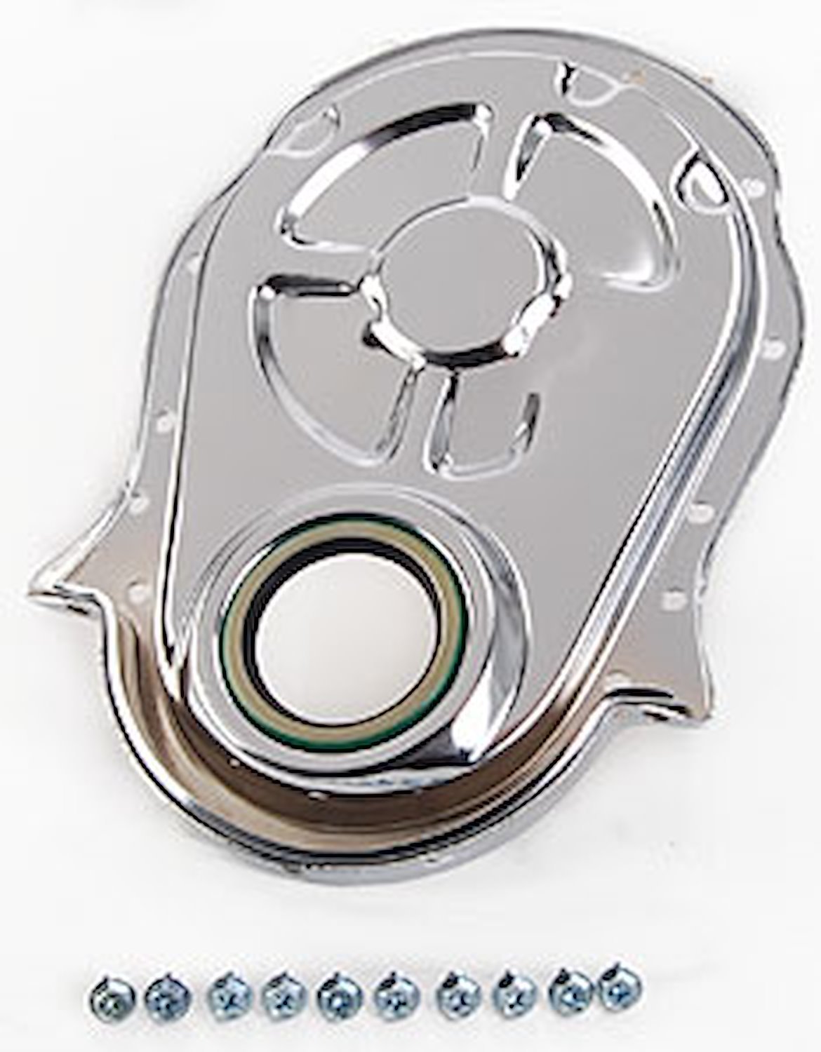 Chrome Timing Chain Cover for 1965-1990 Big Block Chevy Mark IV 396-454ci