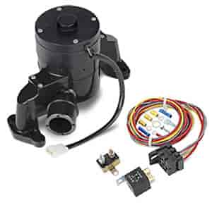 Electric Water Pump Kit Includes: Black Small Block