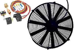 Universal Electric Fan Kit Includes: 16" Fan & 185 Thermostat Fan Relay