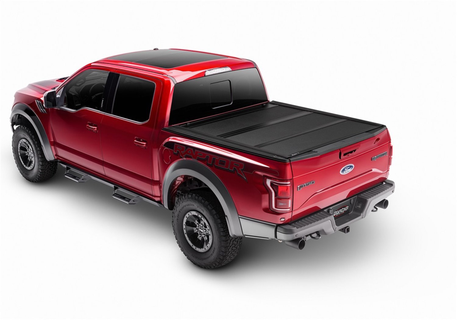 AX22019 Armor Flex Hard Folding Cover, 2015-2020 Ford F-150 5'7" Bed EXT/Crew, Black Textured