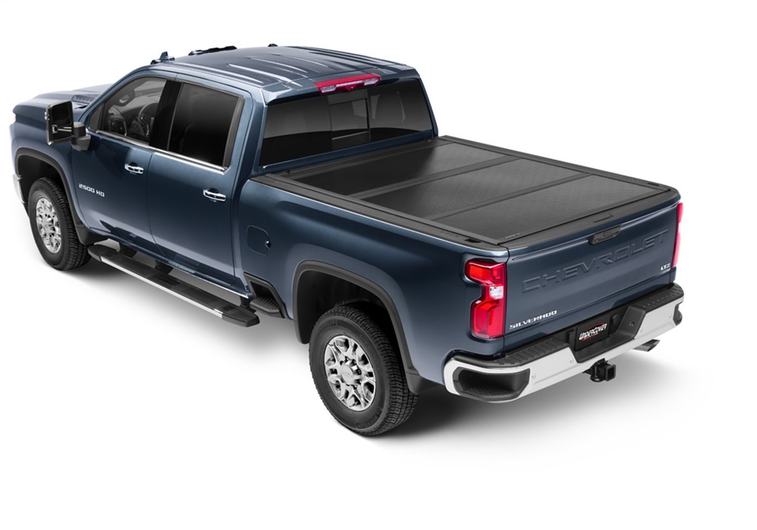 FX11026 Flex Hard Folding Cover, Fits Select Chevy Silverado/GMC Sierra 2500 HD/3500 HD 8'2" Bed, Black Textured