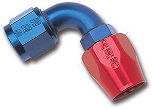 Full Flow Hose End 90-Degree (Non-Swivel)