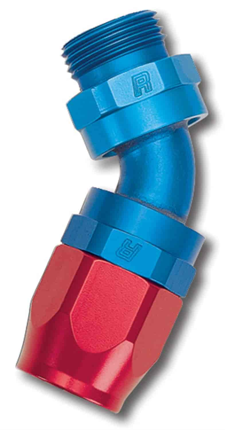 Full Flow Swivel Hose End 45-Degree