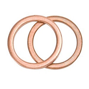 Copper Crush Washers For 5/8" - 18 male fittings