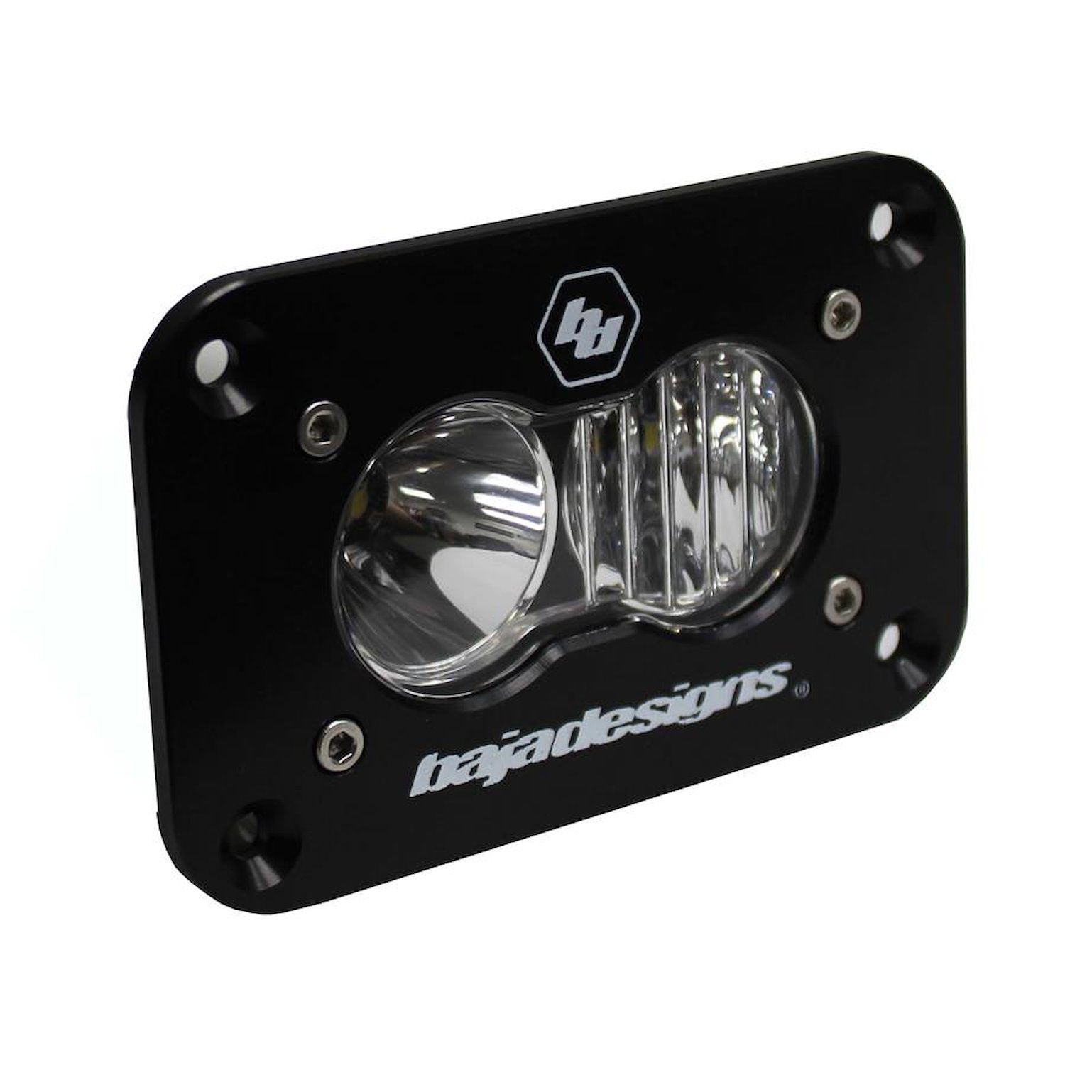 S2 Sport Black Flush Mount LED Auxiliary Light Pod [Universal]