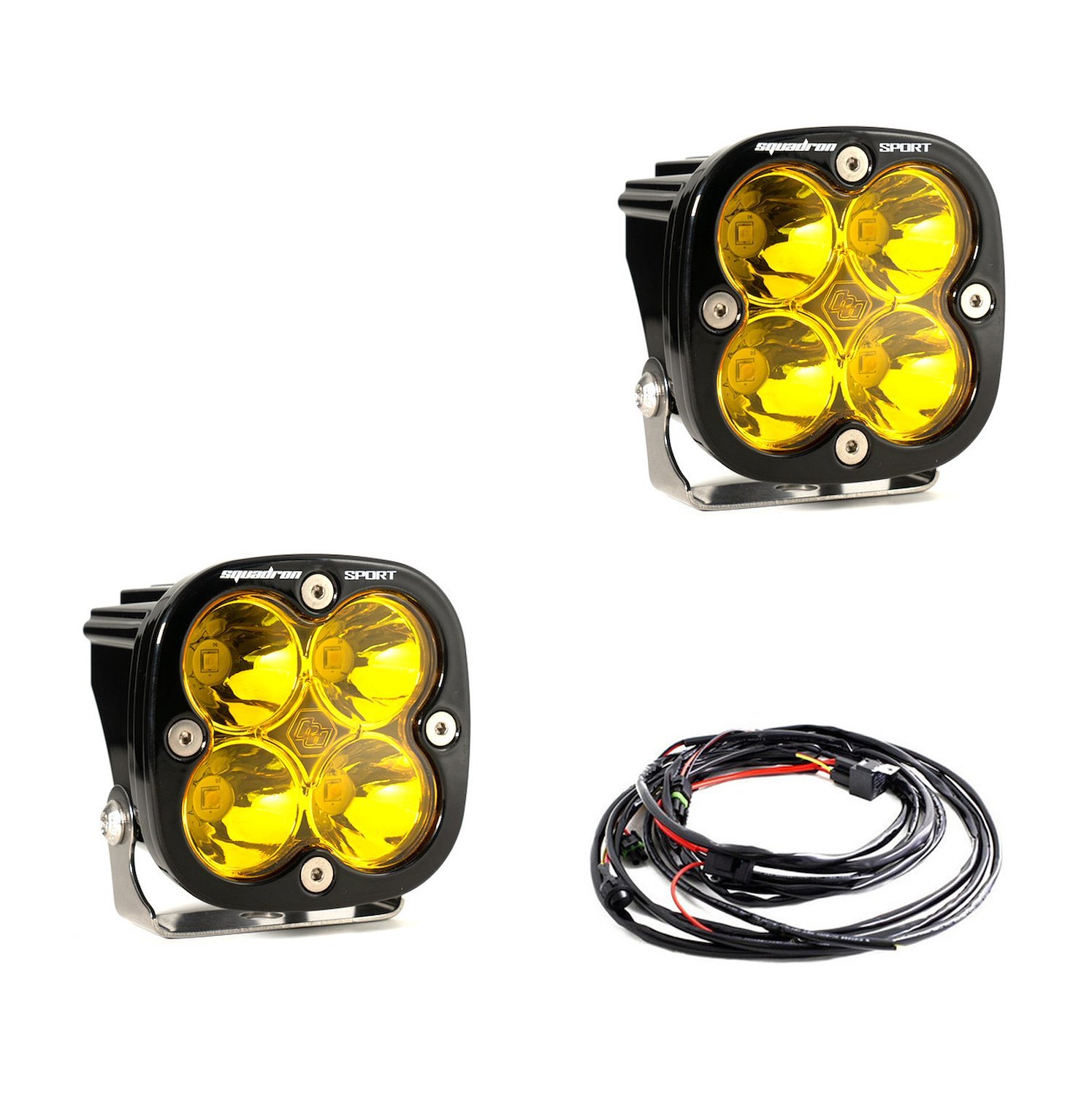 Squadron Sport Black LED Auxiliary Light Pod Pair [Universal]