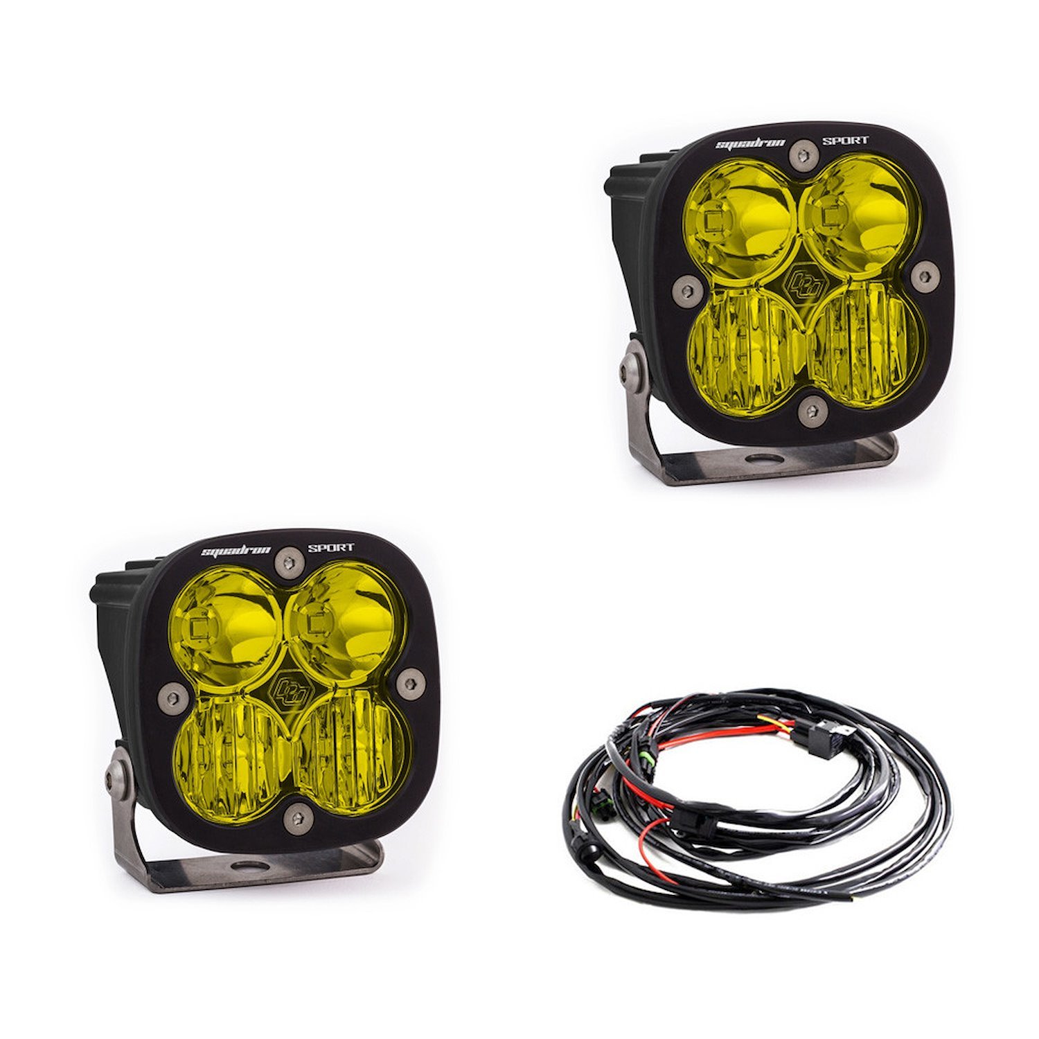 Squadron Sport Black LED Auxiliary Light Pod Pair [Universal]