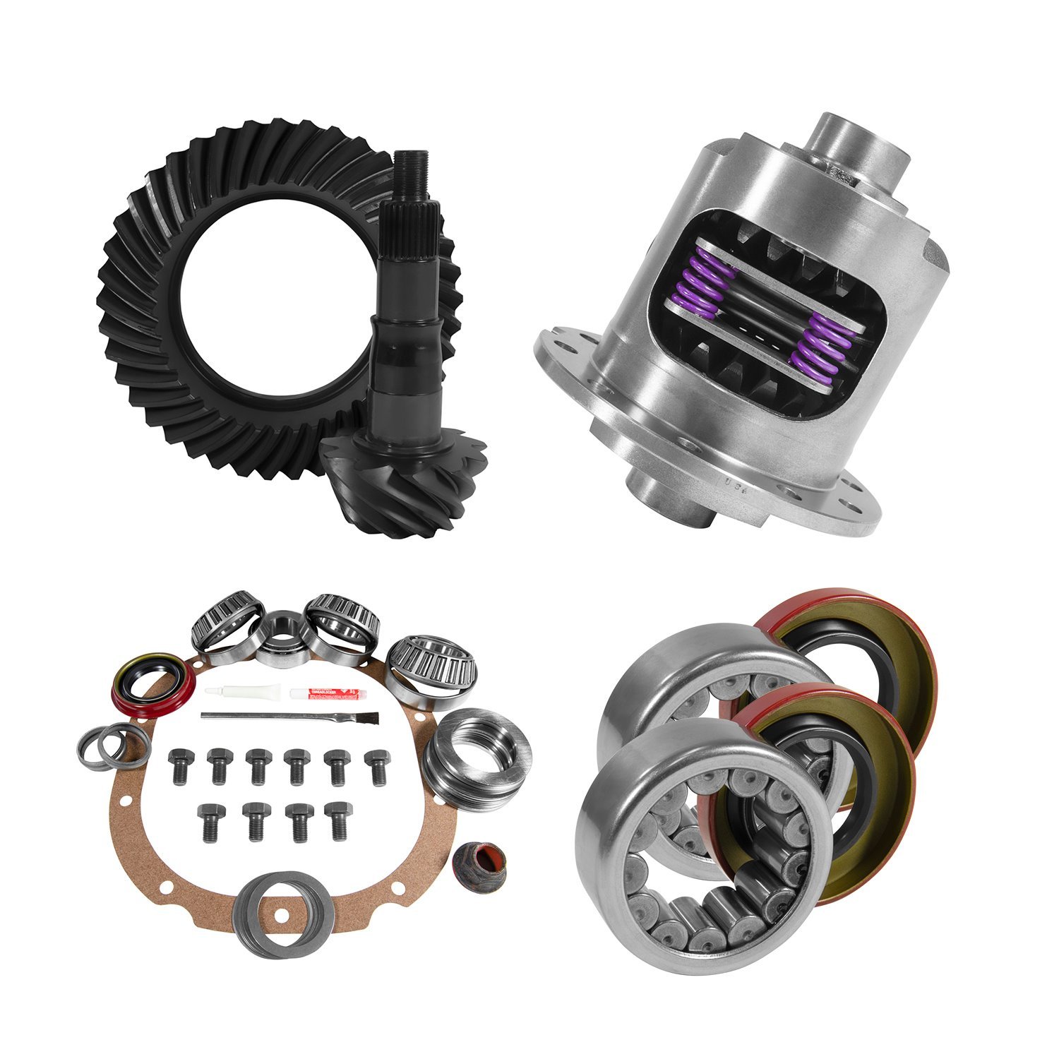 8.8 in. Ford 4.56 Rear Ring & Pinion, Install Kit, 31Spl Posi, 2.99 in. Axle Bearings