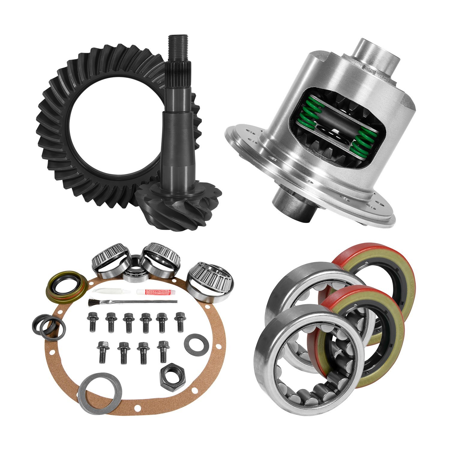 8.25 in. Chy 4.11 Rear Ring & Pinion, Install Kit, Posi, 1.618 in. Id Axle Bearings