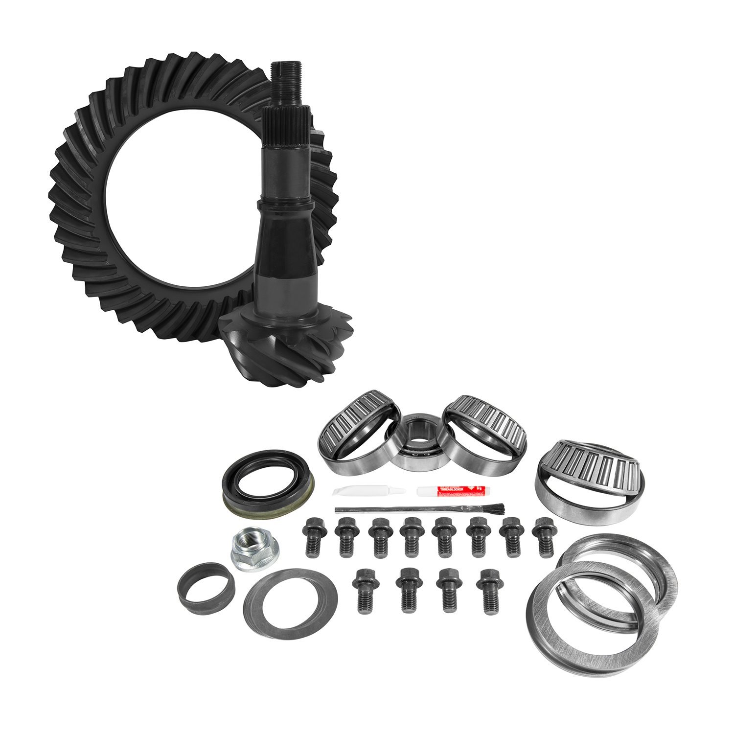 USA Standard 10703 9.5 in. GM 3.42 Rear Ring & Pinion Install Kit, Axle Bearings & Seals