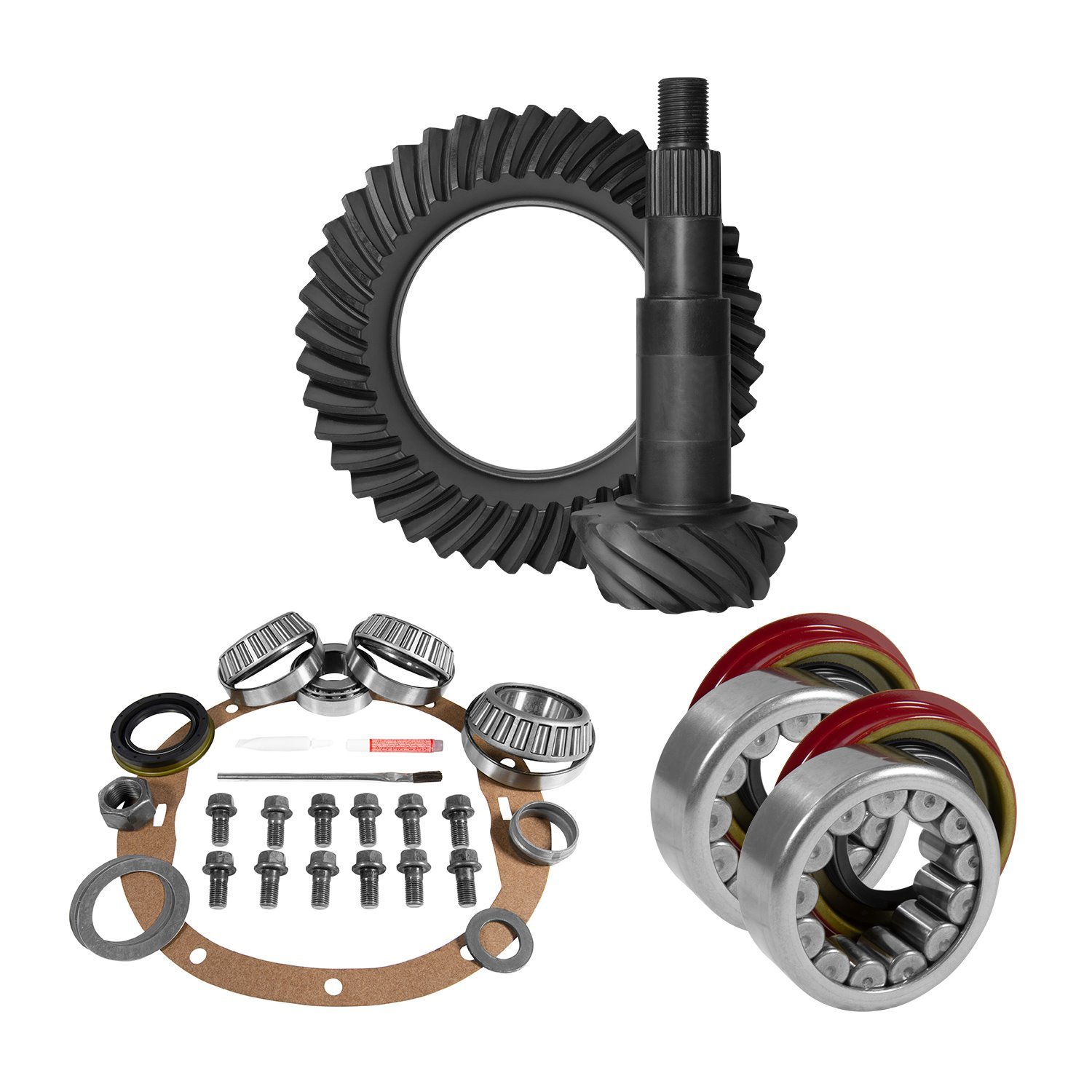 USA Standard 10717 8.5 in. GM 3.42 Rear Ring & Pinion Install Kit, Axle Bearings, 1.78 in. Case Journal