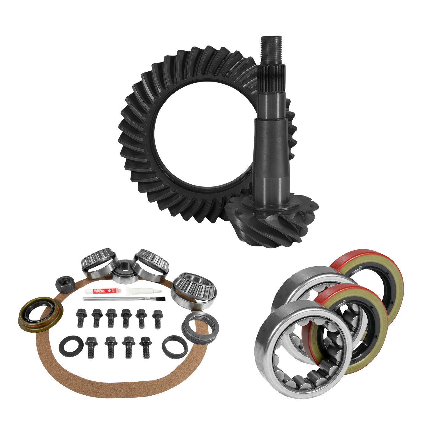 USA Standard 10898 8.25 in. Chy 3.07 Rear Ring & Pinion Install Kit, 1.618 in. Id Axle Bearings & Seals