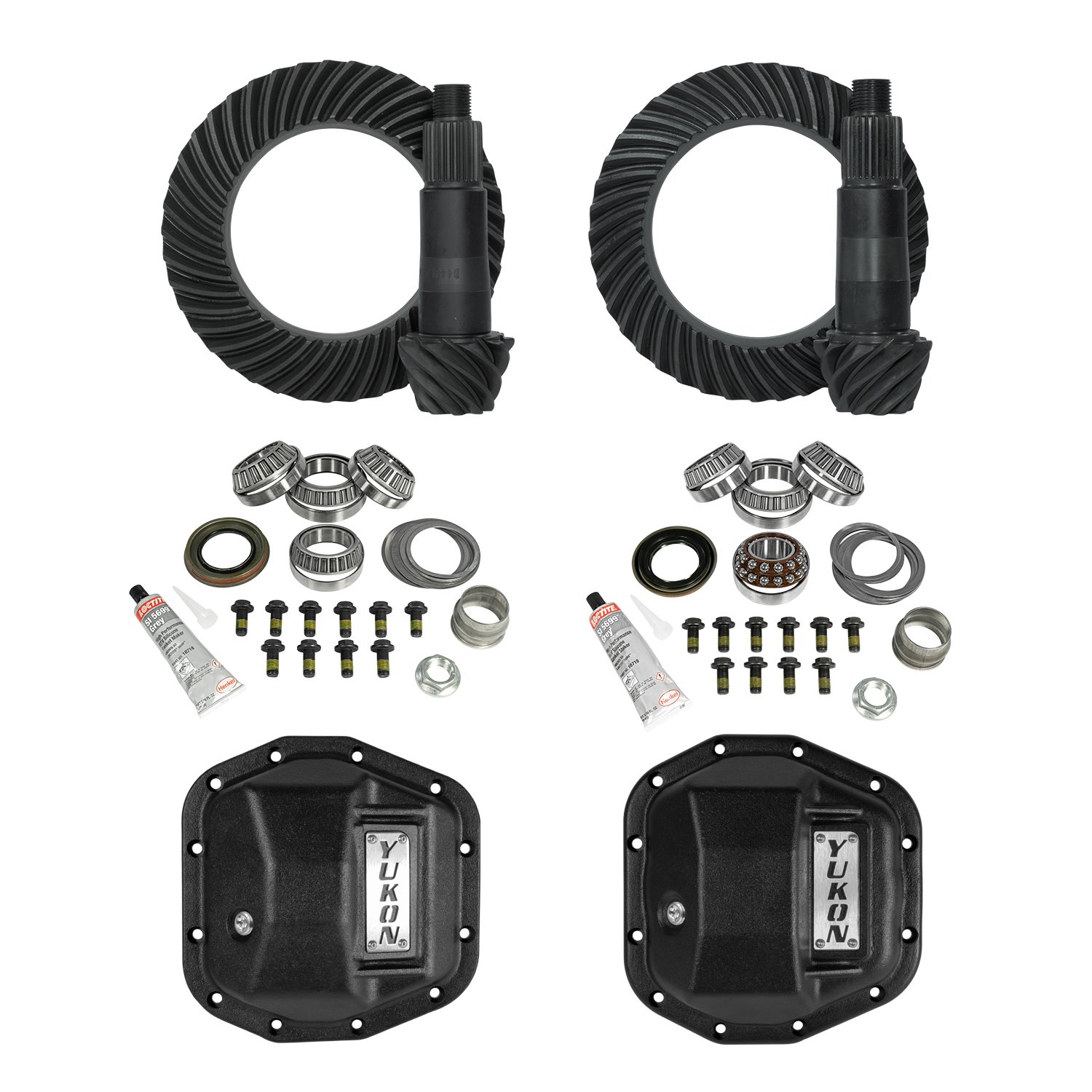 Stage 2 Jeep Jl/Jt Re-Gear Kit W/Covers For Dana 44, 4.11 Ratio, 28 Spline