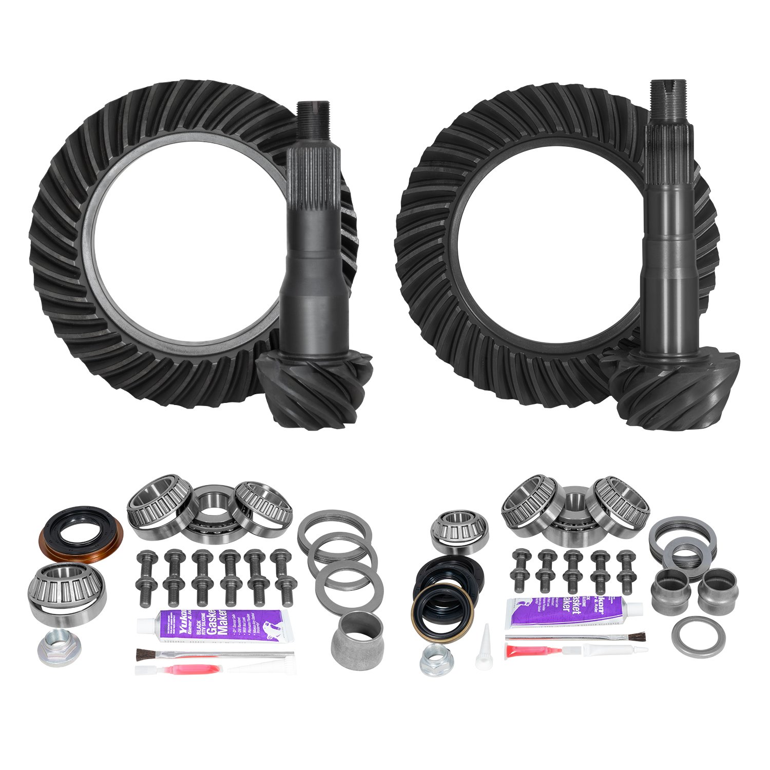 Ring & Pinion Gear Kit Package Front & Rear With Install Kits - Toyota 8.75/8Ifs