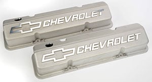 Small Block Chevy Competition Valve Covers Bow Tie