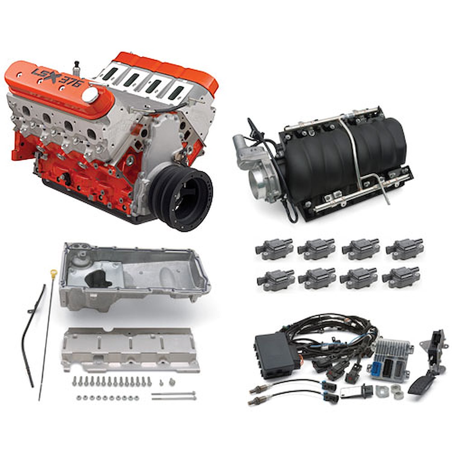 19434412K2 19417356 LSX376-B15 376ci Crate Engine Kit [Fuel-Injected]