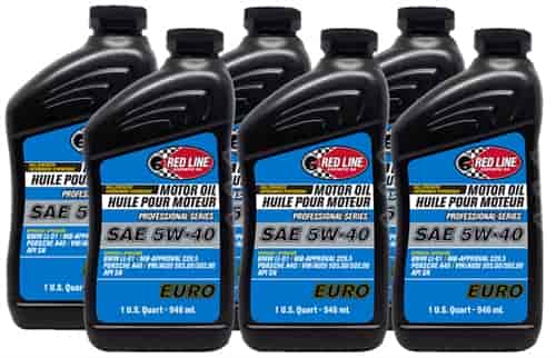 Professional Series Full Synthetic EURO Motor Oil 5W-40 6 Quarts