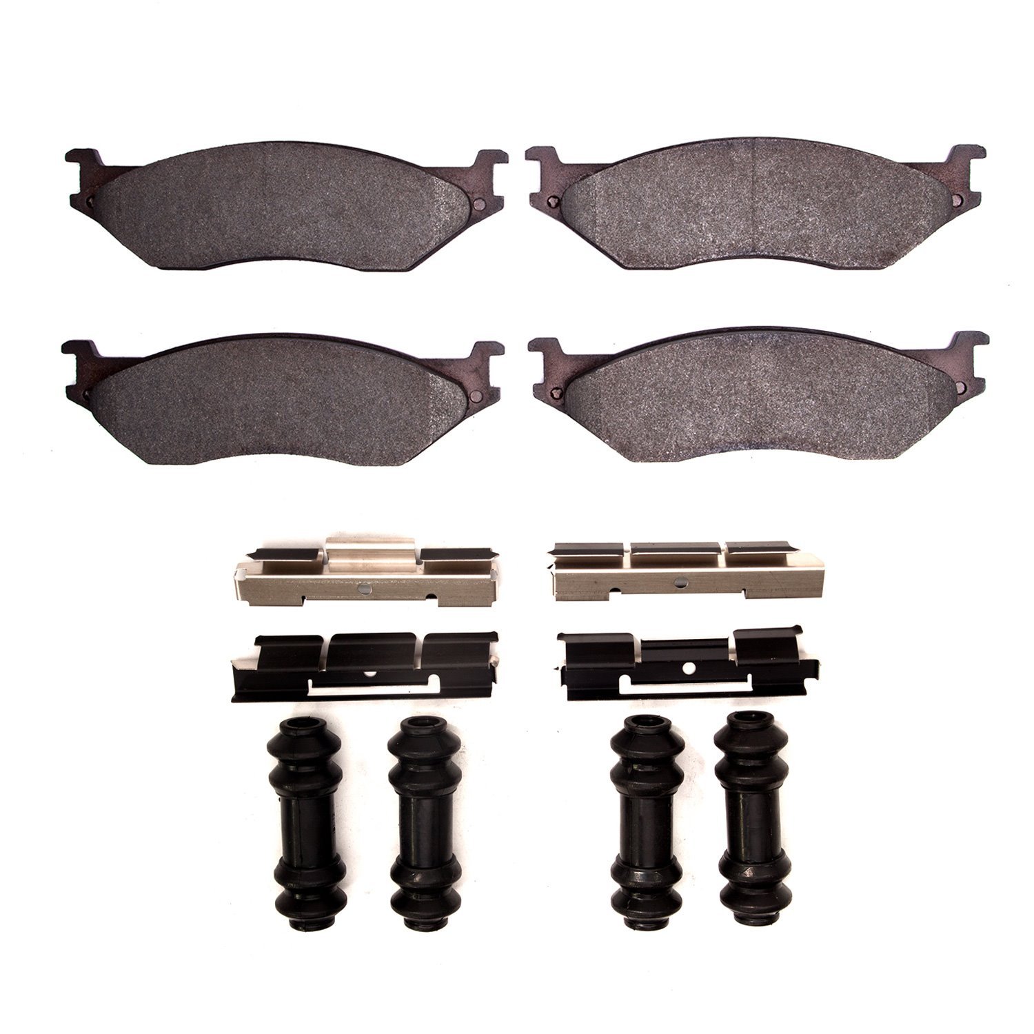Super-Duty Brake Pads & Hardware Kit, 1999-2010 Ford/Lincoln/Mercury/Mazda, Position: Front & Rear