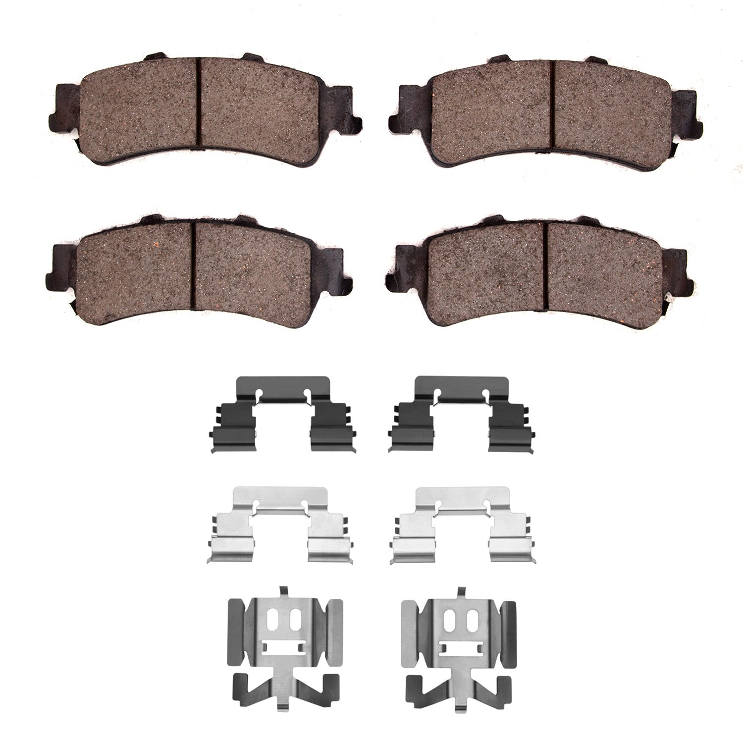 Super-Duty Brake Pads & Hardware Kit, 1999-2011 GM, Position: Rear