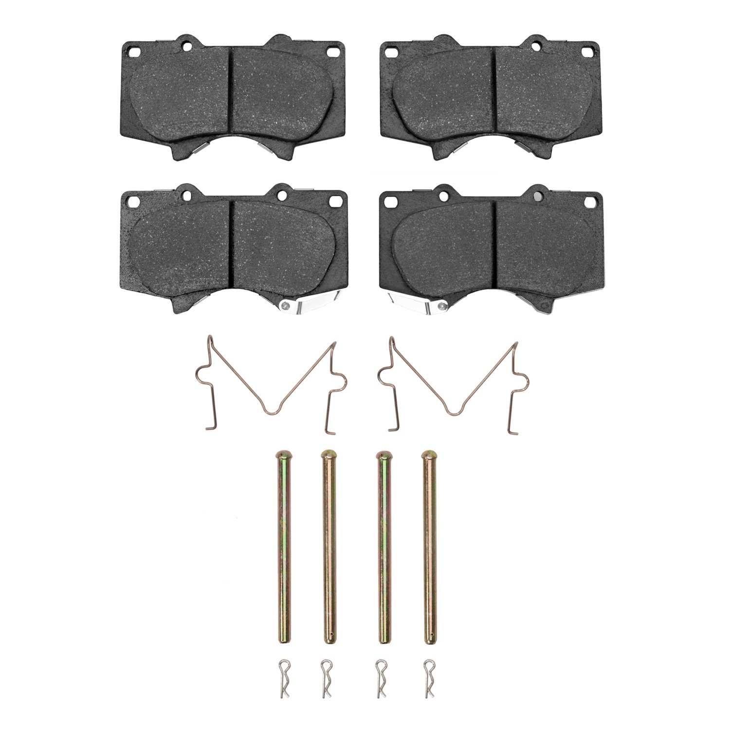 Super-Duty Brake Pads & Hardware Kit, Fits Select Fits Multiple Makes/Models, Position: Front