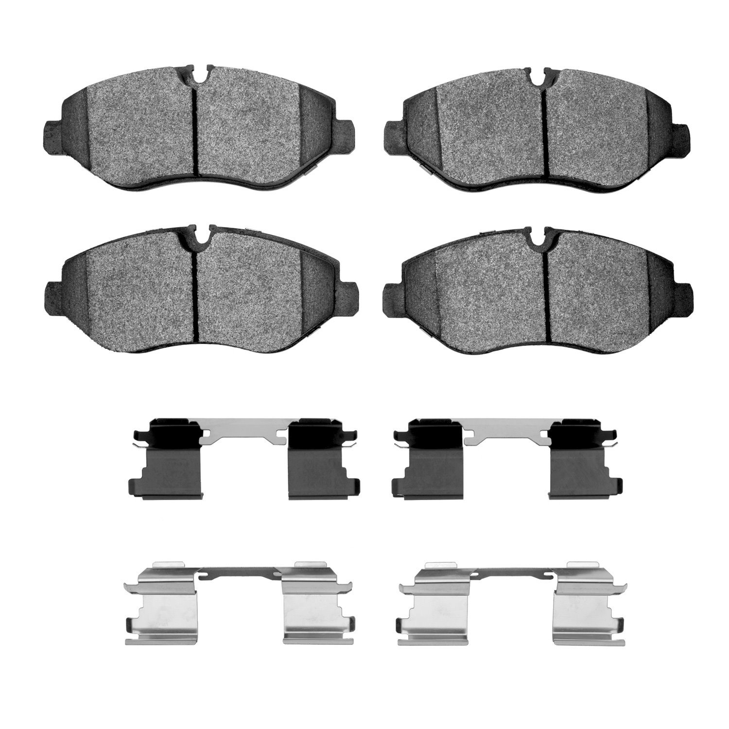 Super-Duty Brake Pads & Hardware Kit, Fits Select Fits Multiple Makes/Models, Position: Front
