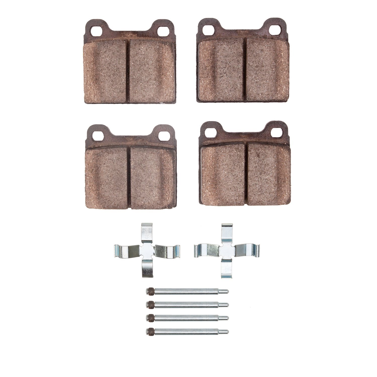 Ceramic Brake Pads & Hardware Kit, 1973-1974 Audi/Porsche/Volkswagen, Position: Front