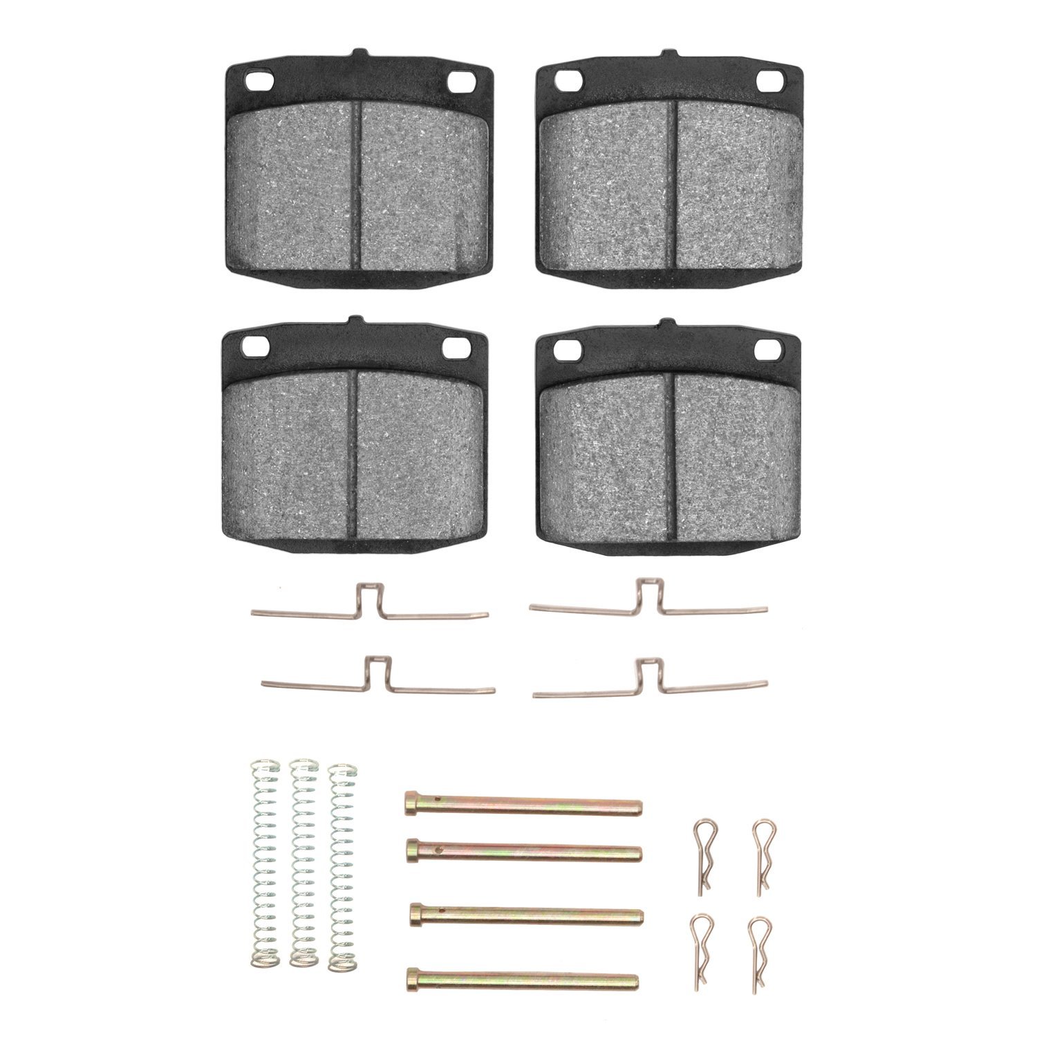 Ceramic Brake Pads & Hardware Kit, 1974-1982 Fits Multiple Makes/Models, Position: Front