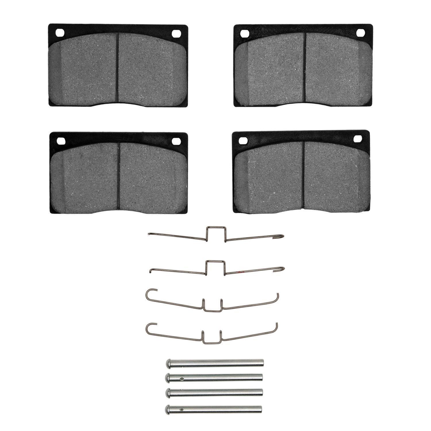 Ceramic Brake Pads & Hardware Kit, 1973-1997 Jaguar, Position: Front